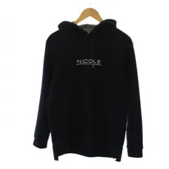 ニコルクラブフォーメン NICOLE CLUB FOR MEN パーカー 上着 46 黒 ブラック フード ロゴ刺繍 長袖 /LP ■GY99のサムネイル