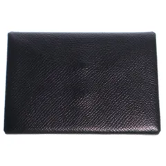 HERMES (エルメス) カルヴィ エプソン レザーカードケース ブラック WMZ011MMのサムネイル