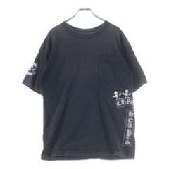 希少✨】クロムハーツ Tシャツ 胸ポケット クロス サイドTバー 黒 S 