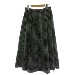トゥービーバイアニエスベー To b. by agnes b. スカート 38 黒 ブラック 星柄 ロング丈 フレア /KG