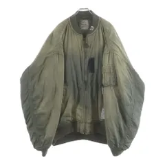 MAISON MIHARAYASUHIRO (メゾンミハラヤスヒロ) Aged Flight Jacket ジップアップ オーバーサイズ フライトジャケット カーキ J13BL151のサムネイル