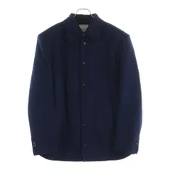BOTTEGA VENETA (ボッテガヴェネタ) ウール フランネル ブルゾン シャツジャケット ネイビー 716972 V2CA0のサムネイル