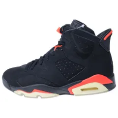 NIKE (ナイキ) AIR JORDAN 6 RETRO OG BLACK INFRARED エアジョーダン 6 ブラック インフラレッド ハイカットスニーカー ブラック/レッド US9.5/27.5cm 384664-060