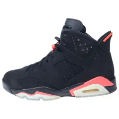 NIKE (ナイキ) 【観賞用 2014年製】AIR JORDAN 6 RETRO INFRARED BLACK エアジョーダン6 レトロ インフラレッドブラック ハイカットスニーカー ブラック/レッド US10/28cm 384664-023