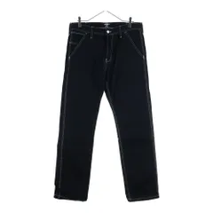 Carhartt WIP (カーハート ダブリューアイピー) CHALK PANT チョーク パンツ ホワイトステッチ ブラックのサムネイル