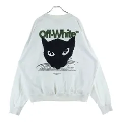 OFF-WHITE (オフホワイト) Jacquard cat chunky pullover knit 刺繍デザイン スウェット トレーナー ホワイト OMBA054S23FLE002のサムネイル