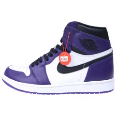 NIKE (ナイキ) AIR JORDAN 1 RETRO HIGH OG COURT PURPLE エアジョーダン1 レトロ OG コートパープル ハイカットスニーカー パープル US10/28cm 555088-500