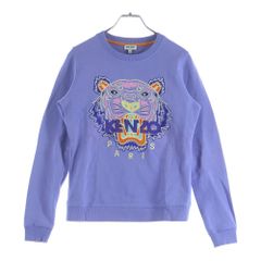 KENZO (켄조) Sweatshirt 타이거 자수 크루넥 스웨트 트레이너 퍼플 FA52SW7054XA