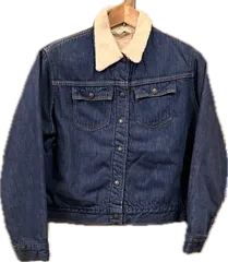 1970s Sears “J.R. Bazaar” Boa Denim Jacket / YOUTH KIDSのサムネイル