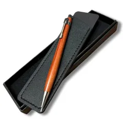 木軸シャーペン 0.5mm 大人 木製 文具 ギフト 軽量 スリム シャープペンシル 職人 手作り ハンドメイド 工房 木軸 シャーペン 0.5 箱 (花梨)のサムネイル