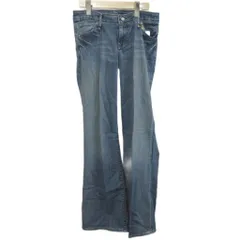 ブルーカルト Blue Cult デニムパンツ ジーンズ 27 青 ブルー 無地 フルレングス ウォッシュ加工 /KK ■ECB001