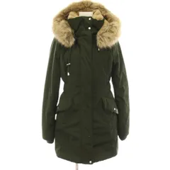 ザラ ZARA 中綿コート ジップアップ 裏ボア ロング XS /HN ■GY53