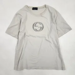 グッチ　Tシャツ　インターロッキング　ロゴ刺しゅう　Y2K　ライトベージュのサムネイル