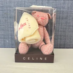 CELINE セリーヌ テディベア タオルハンカチ セット ぬいぐるみ ピンク