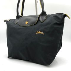極美品 ロンシャン プリアージュ L ダークグレー トートバッグ 大容量