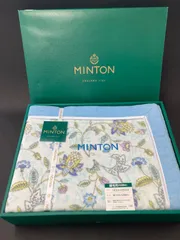 【未使用】MINTON ミントン 綿毛布 MNCB20501 ブルーのサムネイル