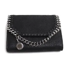 Stella McCartney ステラマッカートニー ファラベラ 二つ折り財布 ブラック 391836 W9132 1000 レディース 中古 美品