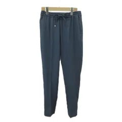 ユナイテッドアローズ A DAY IN THE LIFE UNITED ARROWS タグ付き イージーパンツ 38 ネイビー 紺 ドローストリングウエスト 無地 スラッシュポケット /PP ■ECC003