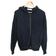 ユナイテッドアローズ UNITED ARROWS パイルパーカー S 紺 ネイビー フード付き ジップアップ 長袖 /SH ■ECC003