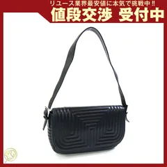  バリー ワンショルダーバッグ ブラック レザー 中古