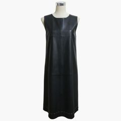 美品 DRAWER ロング丈 チェックジャカードタックワンピース 36
