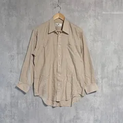 【日本製】PIERRE BALMAIN ピエールバルマン ストライプシャツ CHOYA製 ヴィンテージ ベージュ ドレスシャツ レトロ 90sのサムネイル