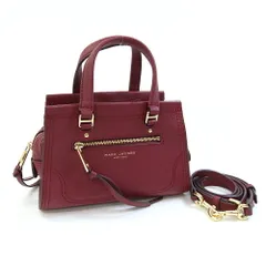  マークジェイコブス 2WAYハンドバッグ ミニ ボルドー