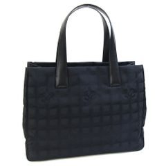 交渉可能！美品CHANELニュートラベルライントート 黒収納抜群ハンドル 