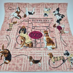 【新品】BURBERRY 大判ハンカチーフ ミニスカーフ おひざ掛け