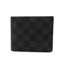 【三重本店】 中古 LOUIS VUITTON | ルイ・ヴィトン 二つ折り財布 ポルトフォイユマルコNM ダミエグラフィット ブラック 【125】