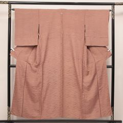 小紋 袷 身丈153cm 裄丈63cm 正絹 Sランク インフォーマル 広衿 S