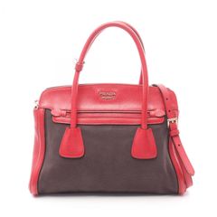 チャック一部不良】PRADA ブラック サフィアーノレザー ハンドバッグ鍵