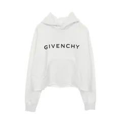 GIVENCHY ジバンシィ ロゴプリント カットオフ クロップド パーカーのサムネイル