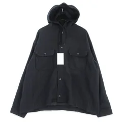 未使用 SOPHNET. ソフネット FANCY TWEED HOODED SHIRT SPNT-260032 フーデッドシャツ シャツジャケット BLACK/NAVY 3  99000804のサムネイル