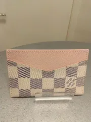 M4  ルイヴィトン　ダミエアズール　パスケース　ピンク　美品