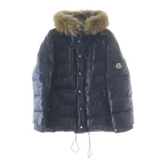 MONCLER (モンクレール) ROD ロッド ロゴワッペン ファー マルチポケット ダウンジャケット ネイビー 44502/91/68950