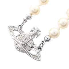 ヴィヴィアンウエストウッド Vivienne Westwood ネックレス オーブ ミニバスレリーフ アイボリー ステンレススチール ネックレス レディース Used A