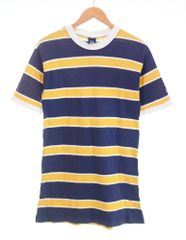 S】WAREHOUSE ボーダーTシャツ ネイビー×イエロー MOTHER - メルカリ