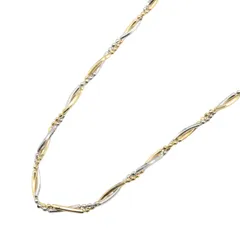 ジュエリー JEWELRY ネックレス ネックレス K18/PT850/750 10.6g 首回41.5cm Pt850プラチナ K18（イエローゴールド） ネックレス ユニセックス Used Bのサムネイル