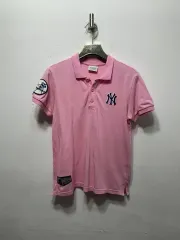 MLB ニューヨーク・ヤンキース ピンク 半袖 ポロTシャツ 145