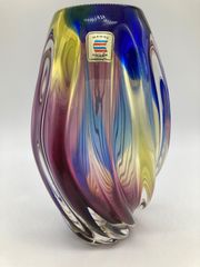 KAMEI GLASS カメイガラス 花瓶 レインボーカラー 昭和レトロ - メルカリ