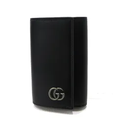 【三重本店】 中古 GUCCI | グッチ キーケース 6連 435305 GGマーモント ブラック 【125】