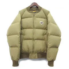 ヒューマンメイド HUMAN MADE ハートロゴ ダウン ジャケット HM30JK027 ベージュ Lのサムネイル