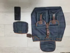 ポロラルフローレン チェック バックパック ポーチ セット