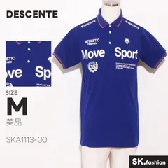 美品 DESCENTE トップス ポロシャツ　半袖　Move Sport　ロゴプリント　スポーツのサムネイル