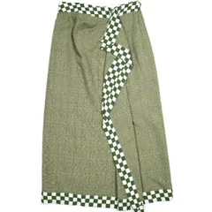 新品 DRIES VAN NOTEN ドリスヴァンノッテン 24SS SOLE 8227 W.W.SKIRT チェッカーフリルスカート 241-010830-8227-976 34 DESB 定価159,500円 ボトムス g25002のサムネイル