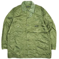 Engineered Garments エンジニアードガーメンツ アメリカ製 Long Logger Jacket - Flight Satin ロングロガージャケット フライトサテン S Olive カバーオール アウター g25163のサムネイル