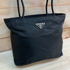 美品 プラダ PRADA トートバッグ ショルダーバッグ 三角ロゴ ポコノ