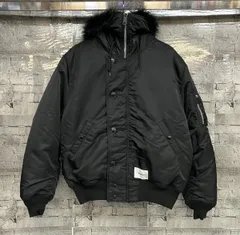 ALPHA アルフWTAPS ダブルタップス N-2B フライトジャケット TA0690-9001 サイズM ブラック 