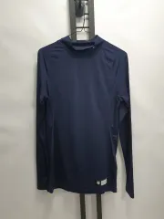 デサント コンプレッション ベースボール タートルネック アンダーシャツ 長袖 ネイビー 105